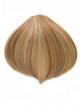 6" Straight Blonde 100% Human Hair Capless Bangs