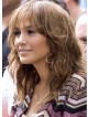 Jennifer Lopez Long Human Hair Wig with Bangs
