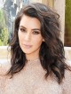 Kim Kardashian Medium Natural Black Wavy Lace Front Wig
