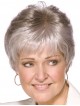 Lace Front Mono Top Ladies Grey Hair Wig