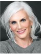 Lace Front Silver Grey Wig For White Women