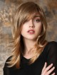 Long Blonde Lace Front Wig with Bangs