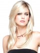 Long Soft Layers Lace Front Mono Top Women Light Blonde Wig