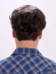 Men's Human Hair Toupee for Thinning Hair