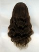 Natural wave long remy human hair water wavy lace front wig