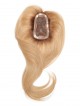 16" Wavy Auburn 100% Human Hair Mono Hair Pieces