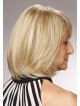 Mid-Length Lace Front Mono Top Bob Wig With Bangs