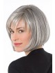 Lace Front Mono Grey Short Straight Synthetic Hair Wig