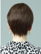 Cropped Straight Human Hair Wig With Bangs
