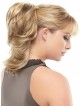 12" Wavy Blonde Heat Friendly Synthetic Hair Claw Clip Ponytails