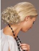 4" Curly Blonde Heat Friendly Synthetic Hair Elastic Net Hair Wraps