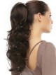 20" Wavy Black Heat Friendly Synthetic Hair Claw Clip Ponytails