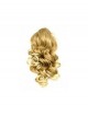 16" Wavy Blonde Heat Friendly Synthetic Hair Claw Clip Ponytails
