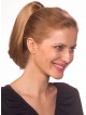 12" Straight Brown Heat Friendly Synthetic Hair Claw Clip Ponytails