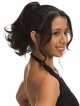 10" Wavy Black Heat Friendly Synthetic Hair Claw Clip Ponytails