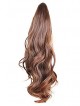 10" Wavy Brown Synthetic Hair Claw Clip Ponytails
