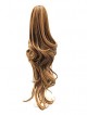 22" Wavy Blonde Heat Friendly Synthetic Hair Claw Clip Ponytails