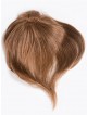 14" Straight Auburn 100% Human Hair Mono Hair Pieces