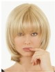 10" Straight Blonde 100% Human Hair Mono Hair Pieces