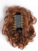 5" Brown Heat Friendly Synthetic Hair Claw Clip Hair Wraps