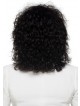 Premium Remi Natural Curly Human Hair Black Wig