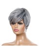 Natural Looking Short Grey Wigs for Women