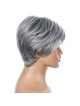 Natural Looking Short Grey Wigs for Women