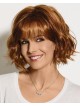 Sassy Chin-Length Bob Wig With Lightly Tousled Layers Of Beachy Waves