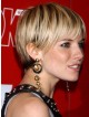 Short Blonde Cropped Remy Human Hair Wig