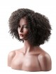 Short Bob Style Kinky Curl Brazilian Virgin Hair Middle Part U Part Wigs
