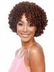 Short Capless Brown Curly Wig For Women