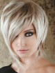Short Lace Front Mono Top Synthetic Celebrity Wigs