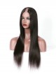 Silky Straight Brazilian Virgin Hair Middle Part U Part Wigs