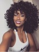 Simple big afro brown synthetic hair wigs