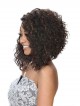 Simple shag human hair water wavy style lace front wigs