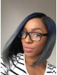 Straight Ombre Color BOB Human Hair Full Lace Wig