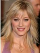 Teri Polo Blonde Lace Front Wig with Thinned Bangs