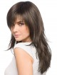 Layered Long Straight Cut Wig With Bangs