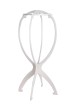 White 14" Height Plastic Wig Stand