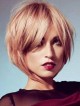 Women's Full Lace Synthetic Celebrity Bob Wigs With Bangs