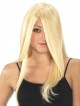Long Straight Blonde Lace Front Hair Monofilament Wig With Full Bangs
