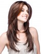 Lace Front Human Hair Layered Auburn Straight Wig