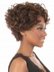 Curly Human Hair with Capless Cap Wigs