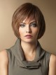 Lace Front Chin Length Straight Wigs With Bangs