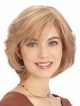 Women's Lace Front Chin Length Straight Wigs With Bangs