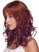 Red Long Human Hair Full Lace Wavy Hair Wig