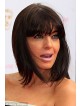 Human Hair Lace Front Wig With Full Bangs