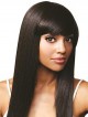 Lace Front Long Straight Wig With Full Bangs