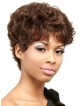 Short Wavy Synthetic Hair Capless Hair Wig With Bangs