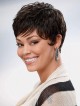 Cropped Synthetic Wavy Boycuts Hair Wig